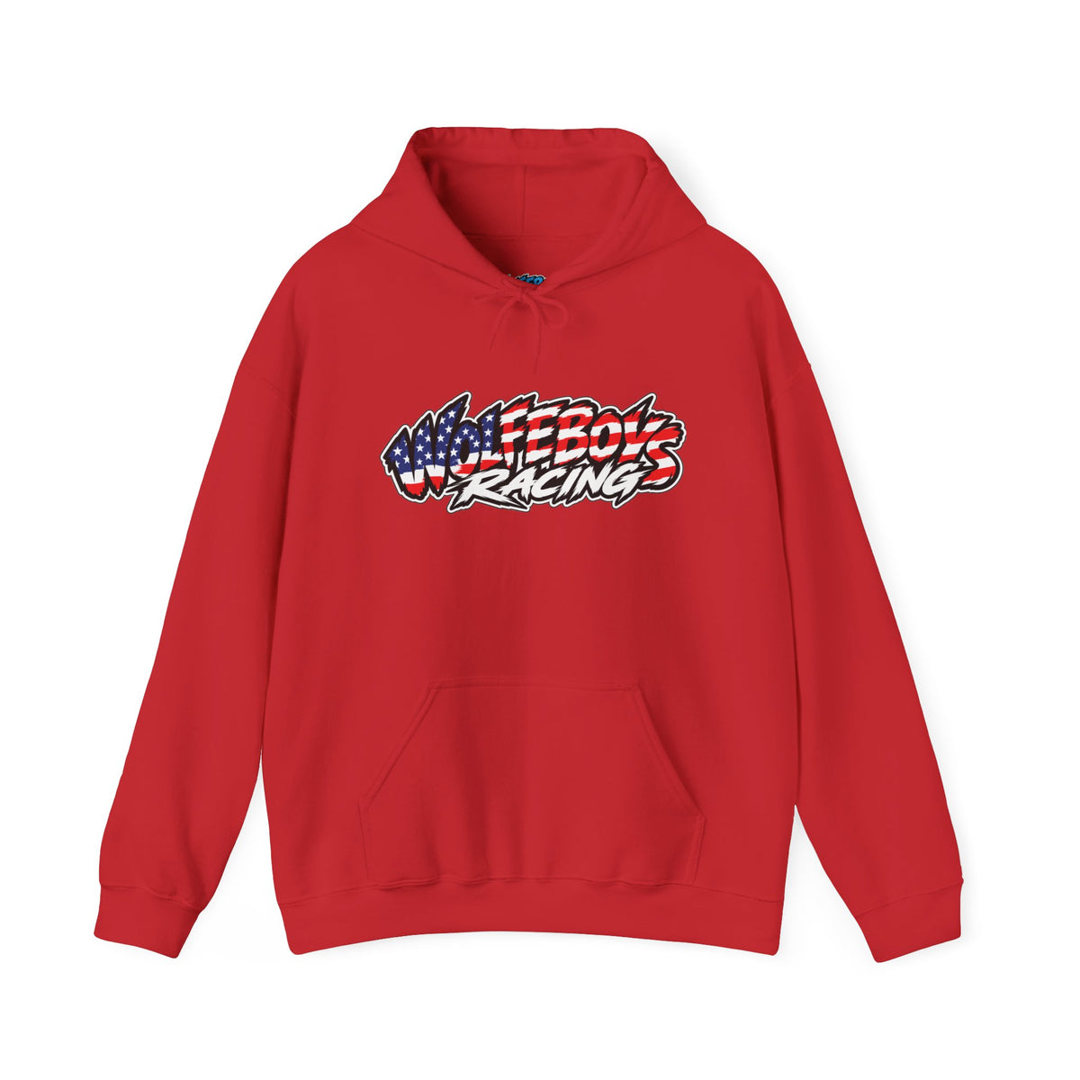Wolfeboys Racing Hoodie – American Flag Graphic Racing Pullover
