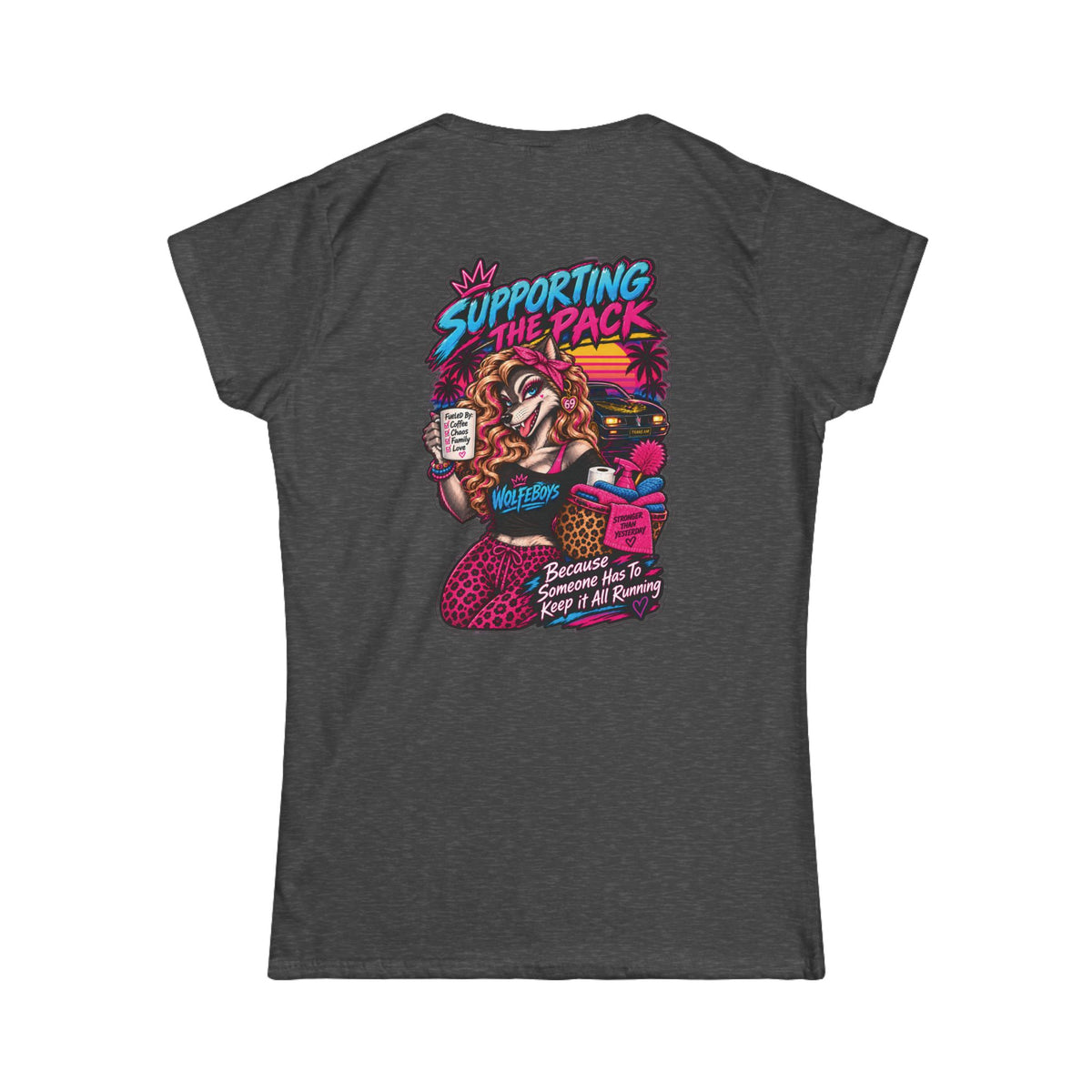 Women's Wolfeboys "Support the Pack" T-Shirt - Classic Crewneck Tee