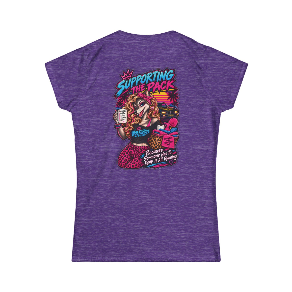 Women's Wolfeboys "Support the Pack" T-Shirt - Classic Crewneck Tee