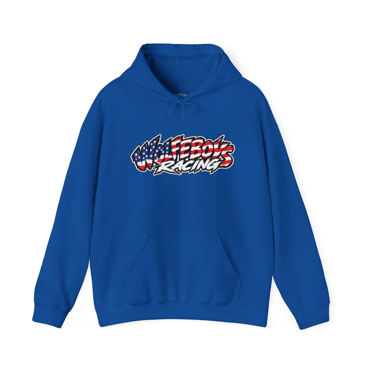 Wolfeboys Racing Hoodie – American Flag Graphic Racing Pullover