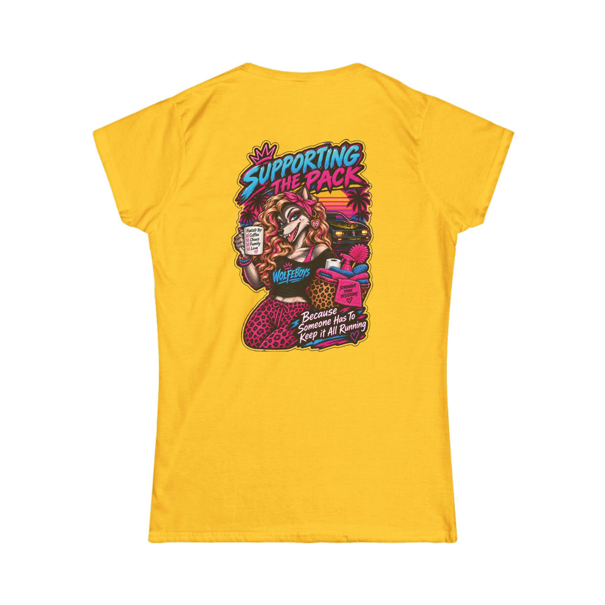 Women's Wolfeboys "Support the Pack" T-Shirt - Classic Crewneck Tee