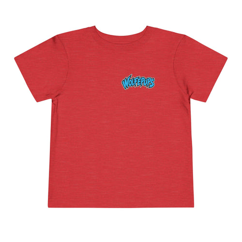 Toddler Tee — 'Wolf Pups Follow the Pack' Cute Husky Graphic Shirt