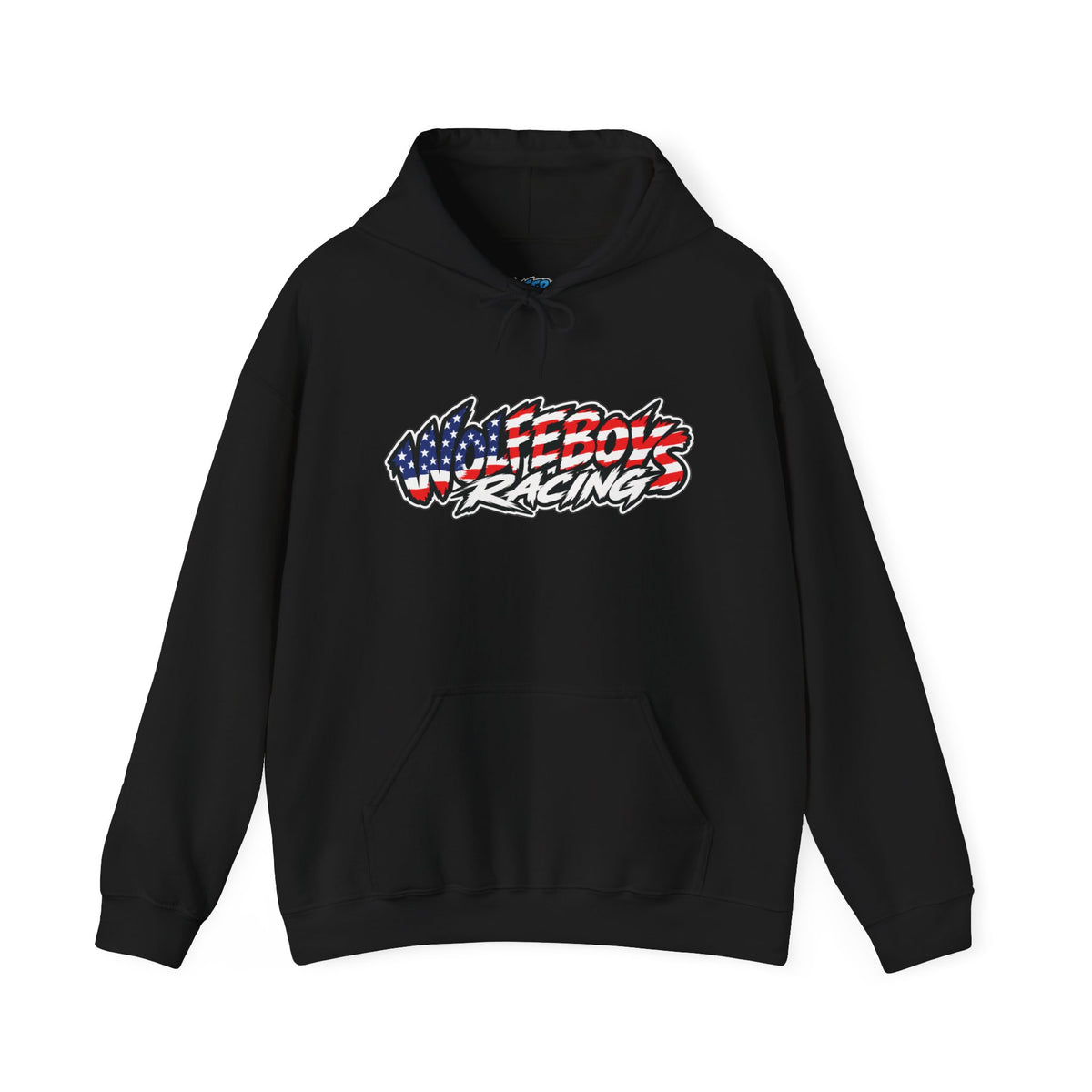 Wolfeboys Racing Hoodie – American Flag Graphic Racing Pullover