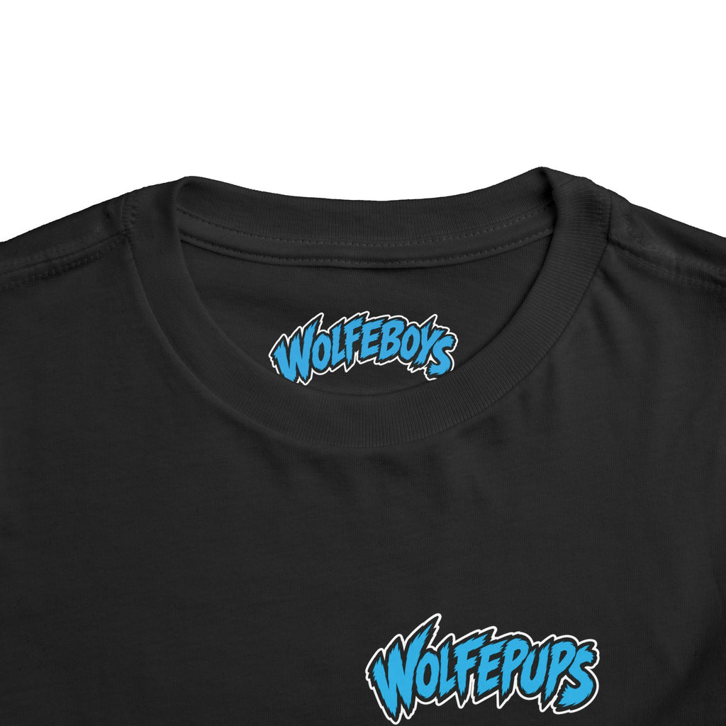 Toddler Tee — 'Wolf Pups Follow the Pack' Cute Husky Graphic Shirt
