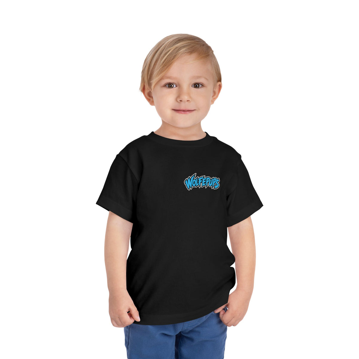 Toddler Tee — 'Wolf Pups Follow the Pack' Cute Husky Graphic Shirt