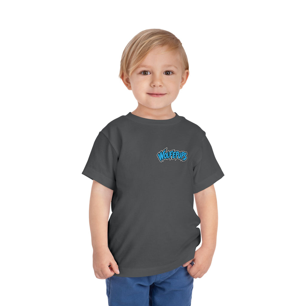 Toddler Tee — 'Wolf Pups Follow the Pack' Cute Husky Graphic Shirt