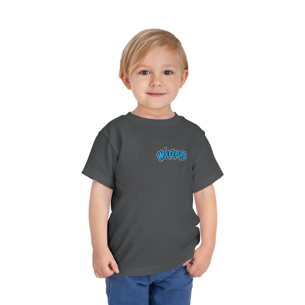 Toddler Tee — 'Wolf Pups Follow the Pack' Cute Husky Graphic Shirt