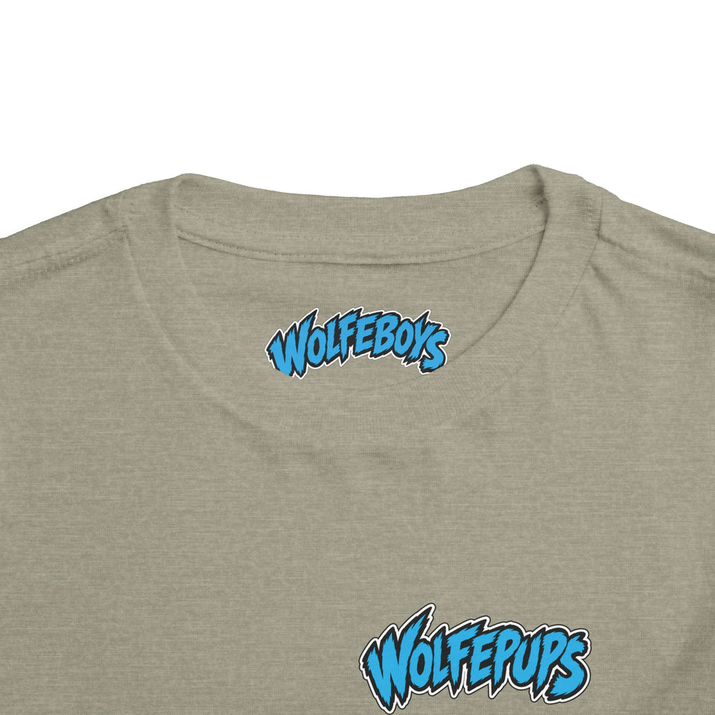 Toddler Tee — 'Wolf Pups Follow the Pack' Cute Husky Graphic Shirt