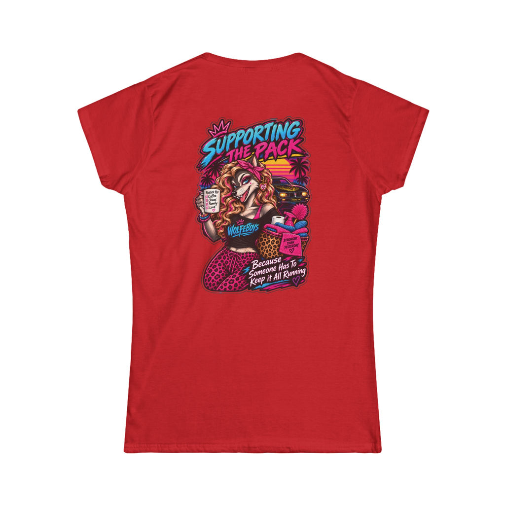 Women's Wolfeboys "Support the Pack" T-Shirt - Classic Crewneck Tee