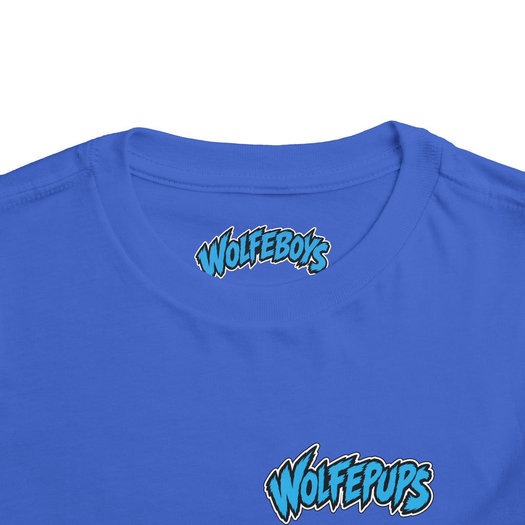 Toddler Tee — 'Wolf Pups Follow the Pack' Cute Husky Graphic Shirt