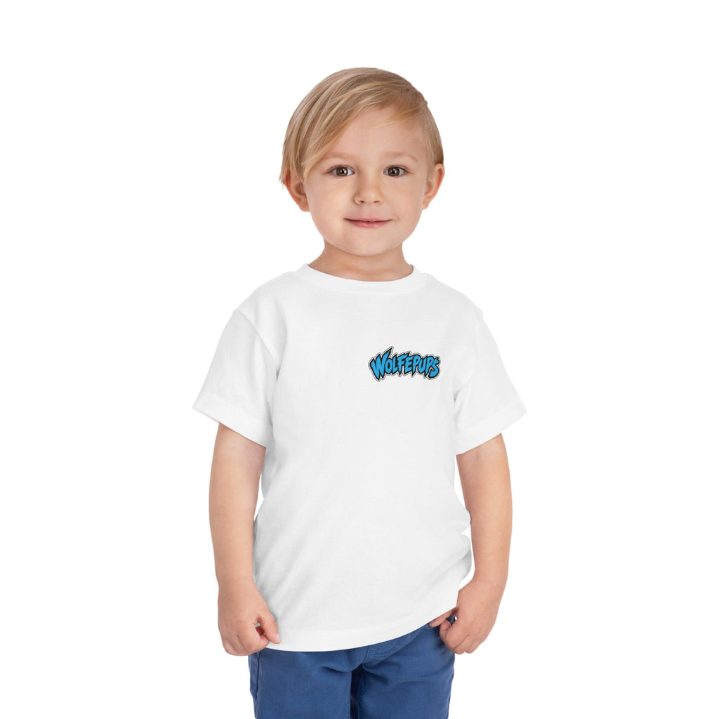 Toddler Tee — 'Wolf Pups Follow the Pack' Cute Husky Graphic Shirt