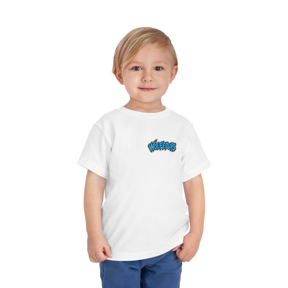 Toddler Tee — 'Wolf Pups Follow the Pack' Cute Husky Graphic Shirt