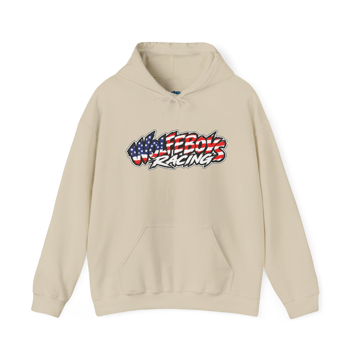 Wolfeboys Racing Hoodie – American Flag Graphic Racing Pullover