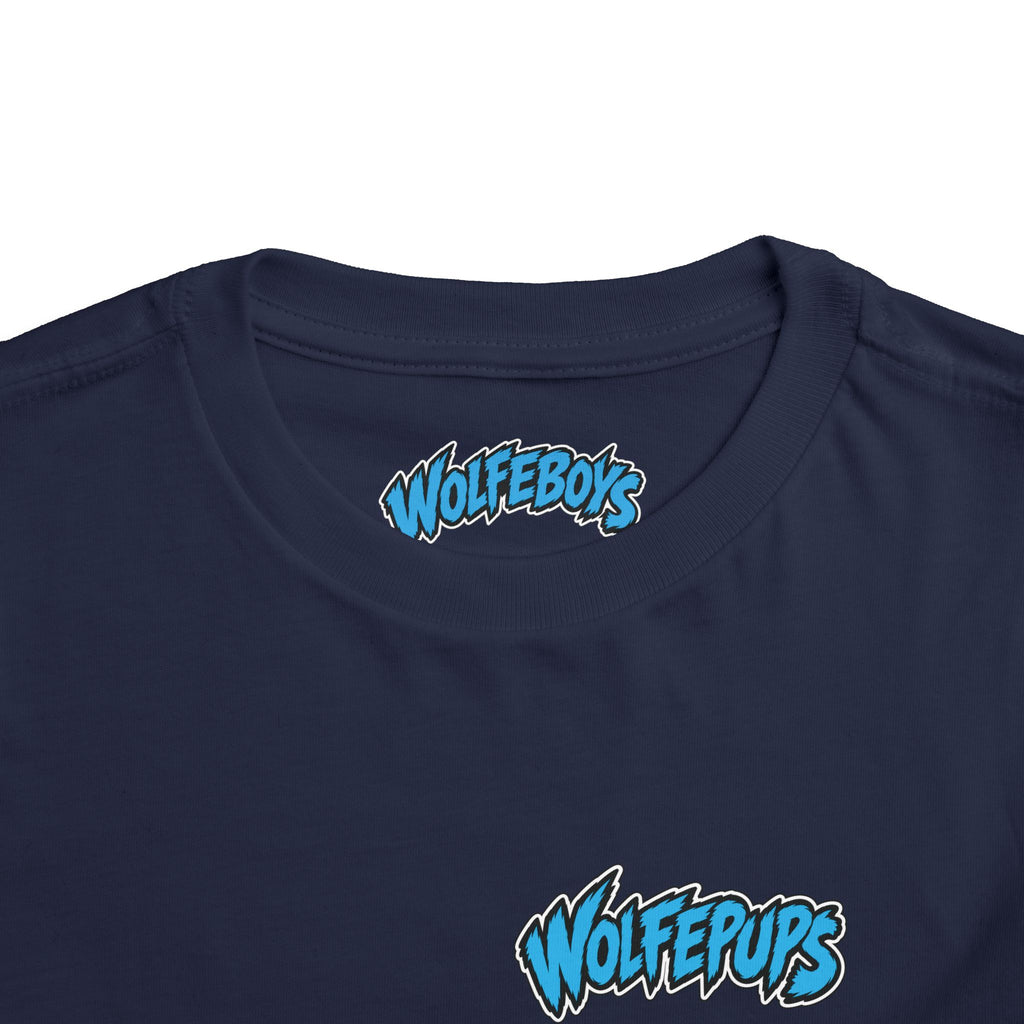 Toddler Tee — 'Wolf Pups Follow the Pack' Cute Husky Graphic Shirt