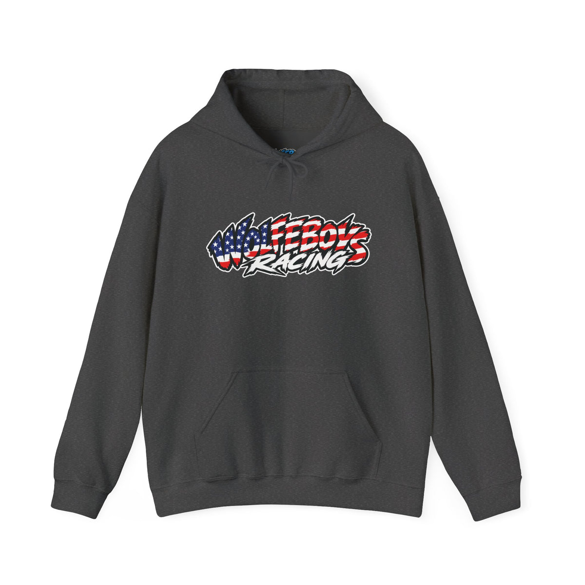 Wolfeboys Racing Hoodie – American Flag Graphic Racing Pullover