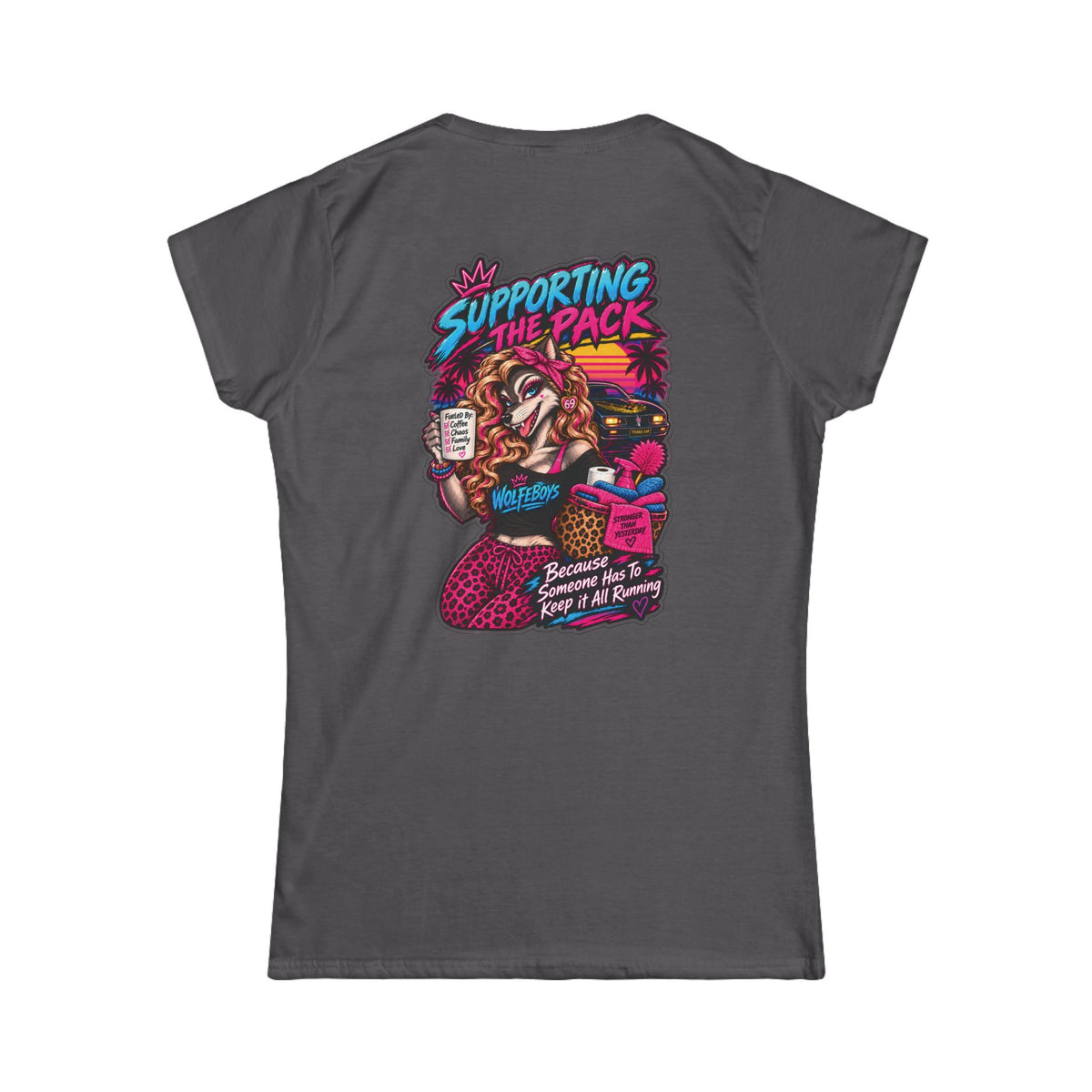 Women's Wolfeboys "Support the Pack" T-Shirt - Classic Crewneck Tee