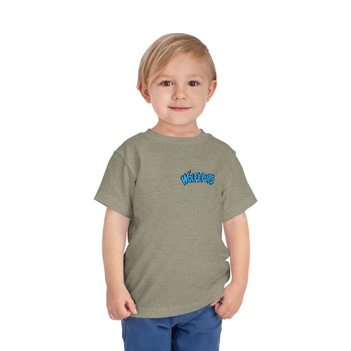 Toddler Tee — 'Wolf Pups Follow the Pack' Cute Husky Graphic Shirt