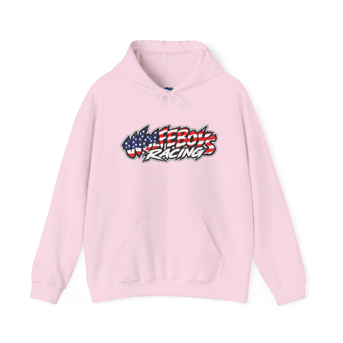 Wolfeboys Racing Hoodie – American Flag Graphic Racing Pullover