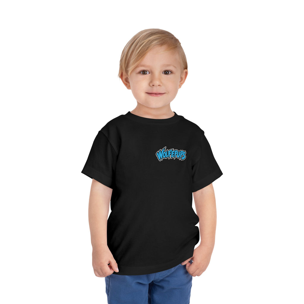 Toddler Tee — 'Wolf Pups Follow the Pack' Cute Husky Graphic Shirt