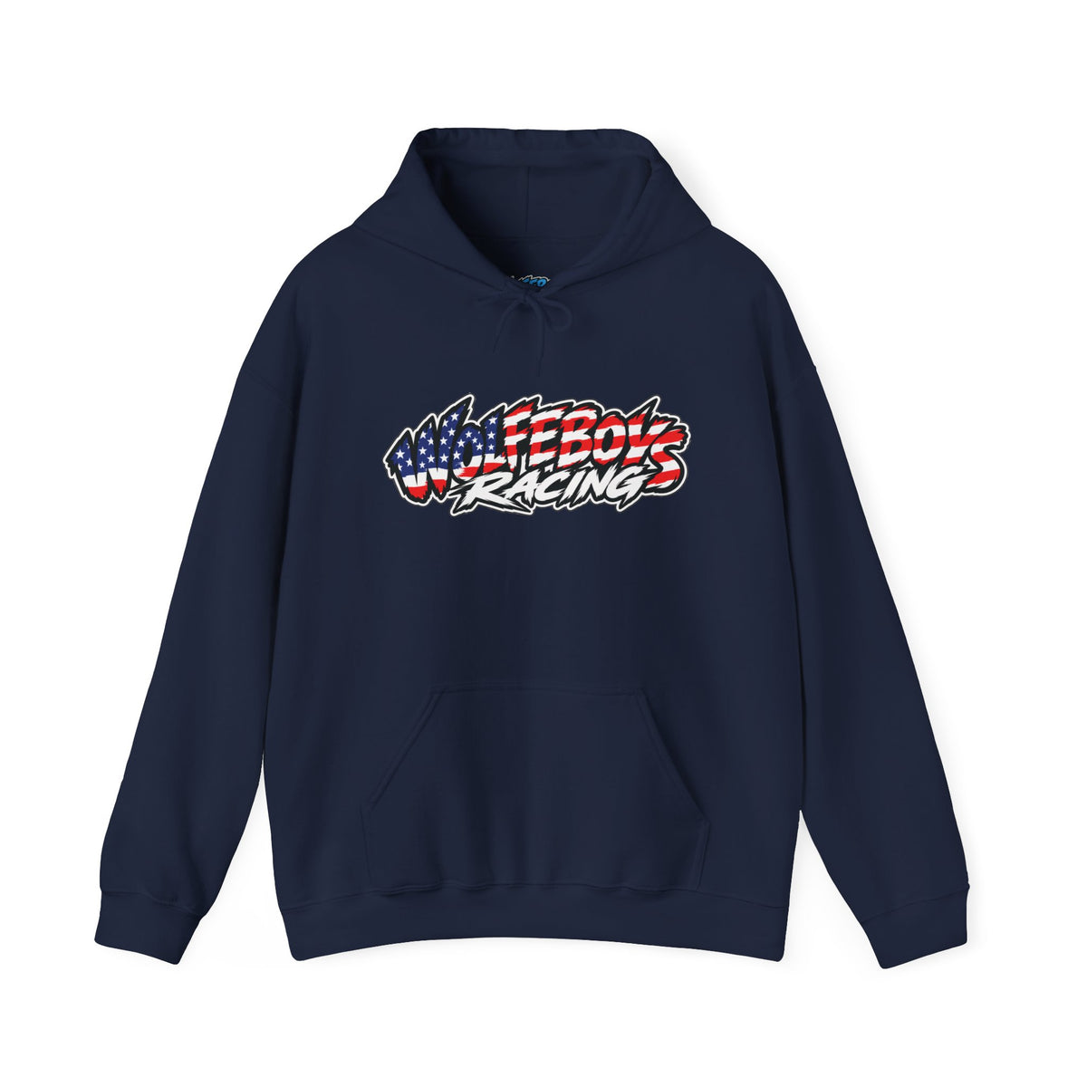 Wolfeboys Racing Hoodie – American Flag Graphic Racing Pullover