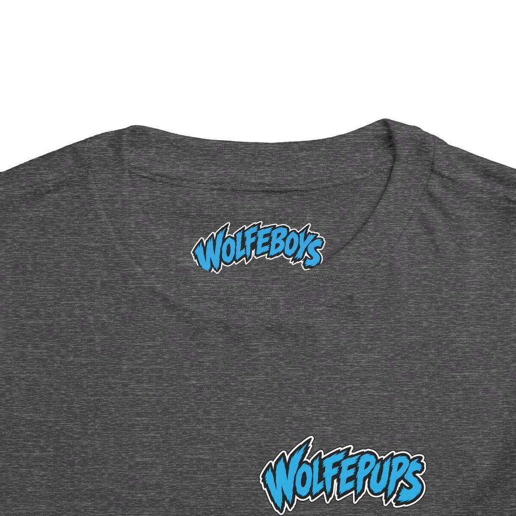Toddler Tee — 'Wolf Pups Follow the Pack' Cute Husky Graphic Shirt