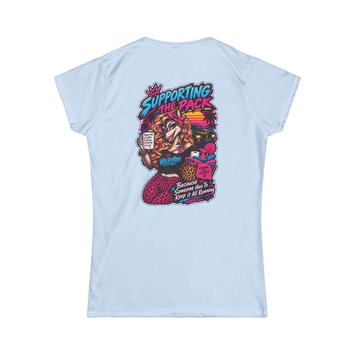 Women's Wolfeboys "Support the Pack" T-Shirt - Classic Crewneck Tee