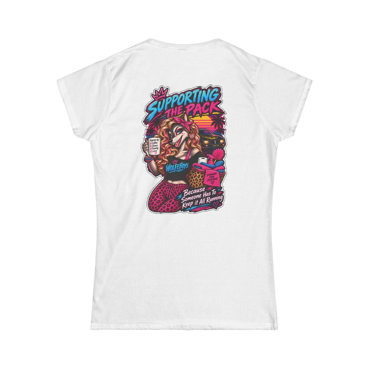 Women's Wolfeboys "Support the Pack" T-Shirt - Classic Crewneck Tee