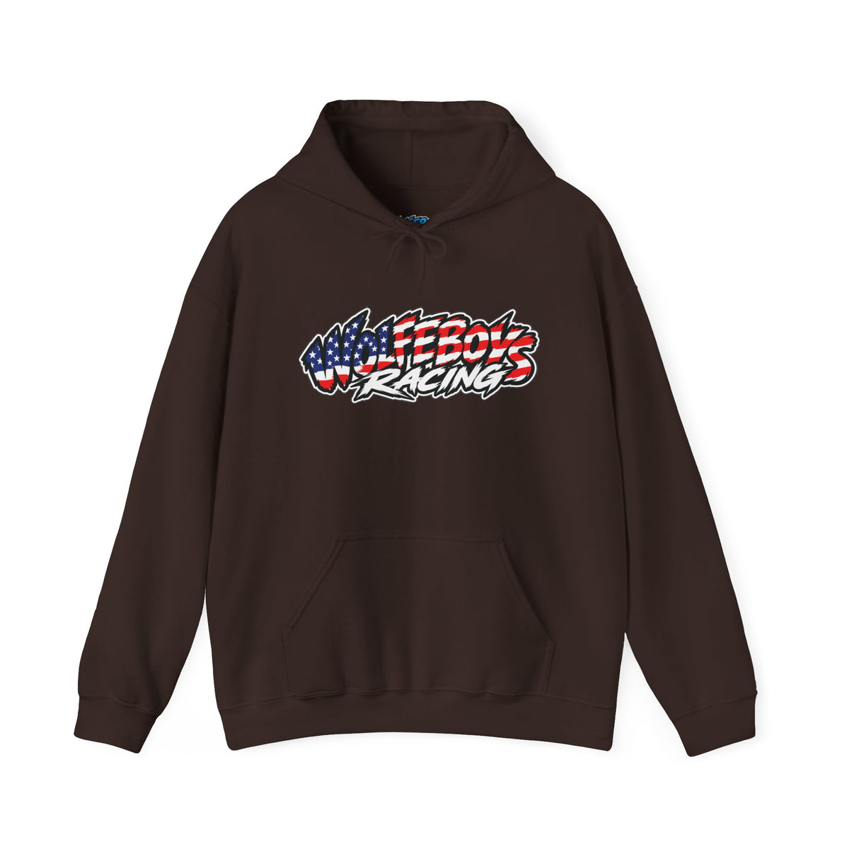 Wolfeboys Racing Hoodie – American Flag Graphic Racing Pullover