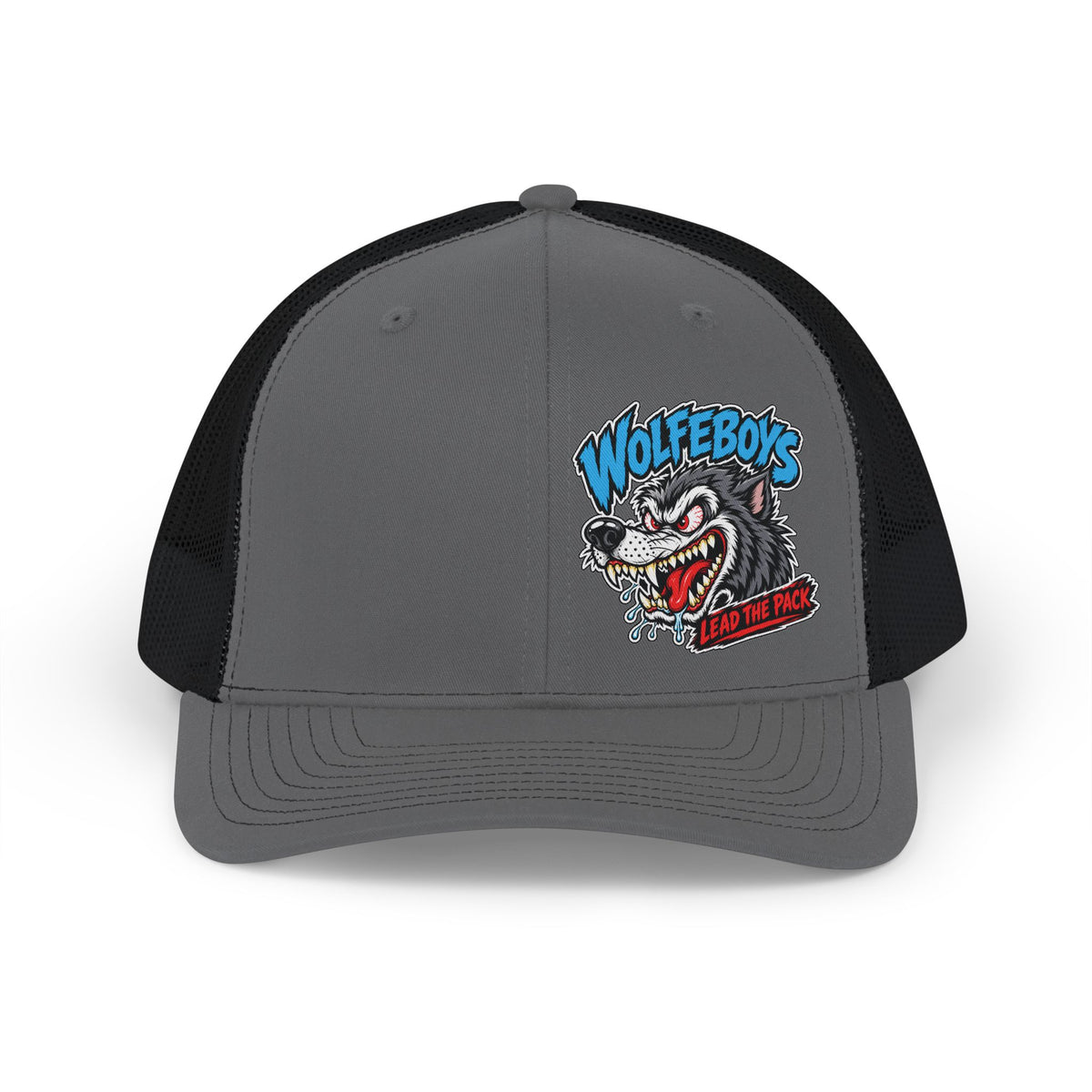 Trucker Cap — 'WOLFEBOYS' Vintage Wolf Patch Snapback